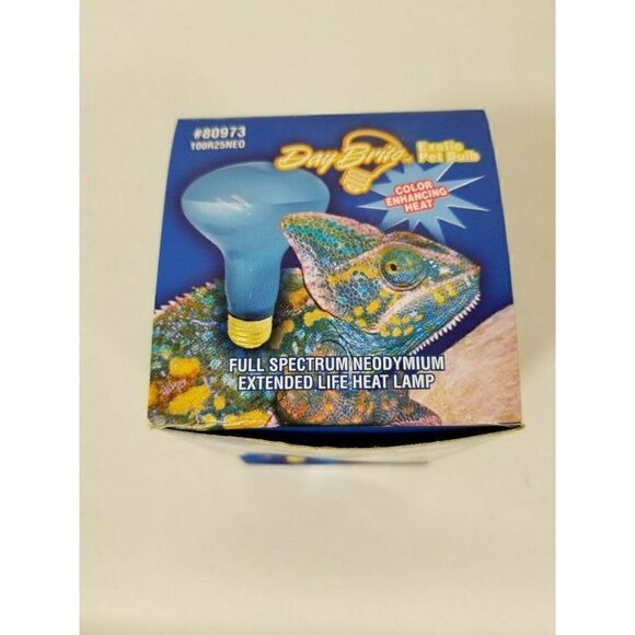 Day Brite 100W R25 Frost Neodymium Reptile Pet Full Spectrum Light Bulb, NIB - Picture 7 of 8